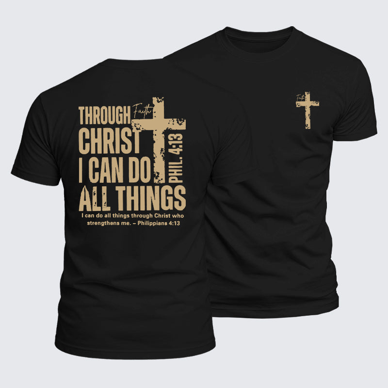 Luxe Mercerized Cotton Tee - Through Christ I Can Do All Things