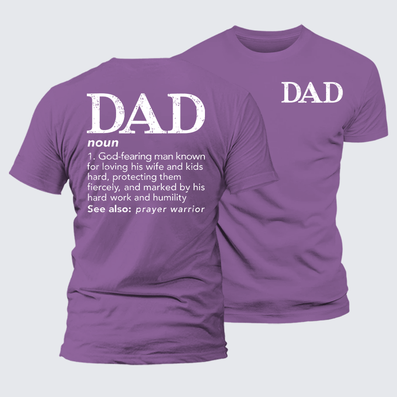 Luxe Mercerized Cotton Tee - Dad See Also Prayer Warrior