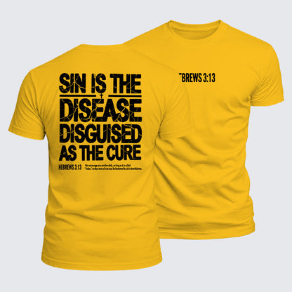 Luxe Mercerized Cotton Tee - Sin Is The Disease