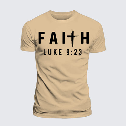 Luxe Mercerized Cotton Tee - Luke 9:23
