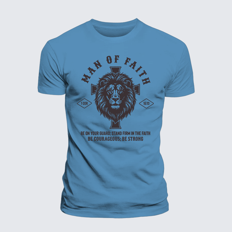 Luxe Mercerized Cotton Tee - Man Of Faith