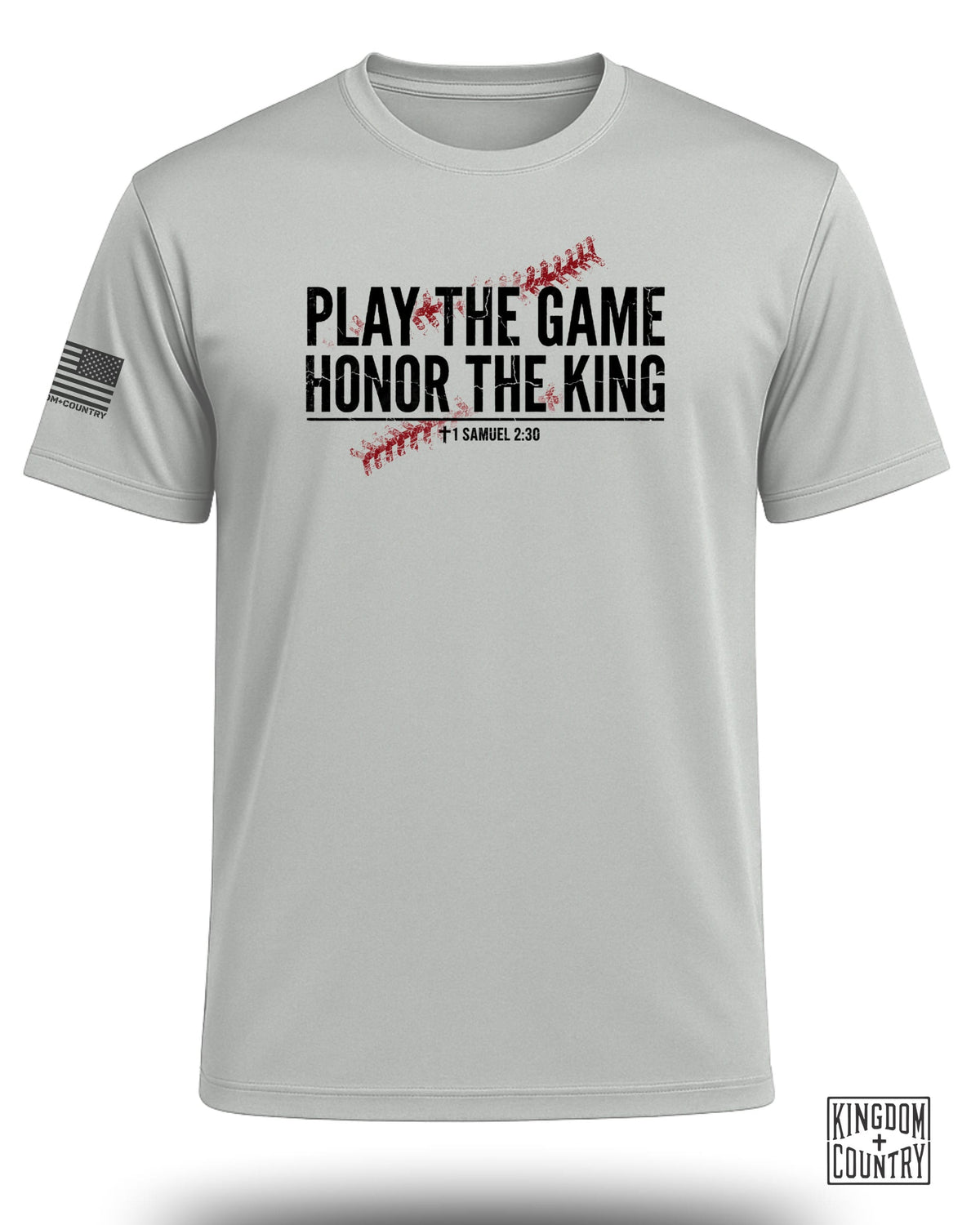 Play The Game Faith Baseball Performance Shirt