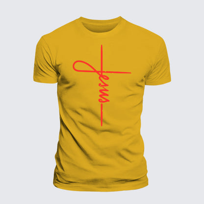 Luxe Mercerized Cotton Tee - Jesus Cross