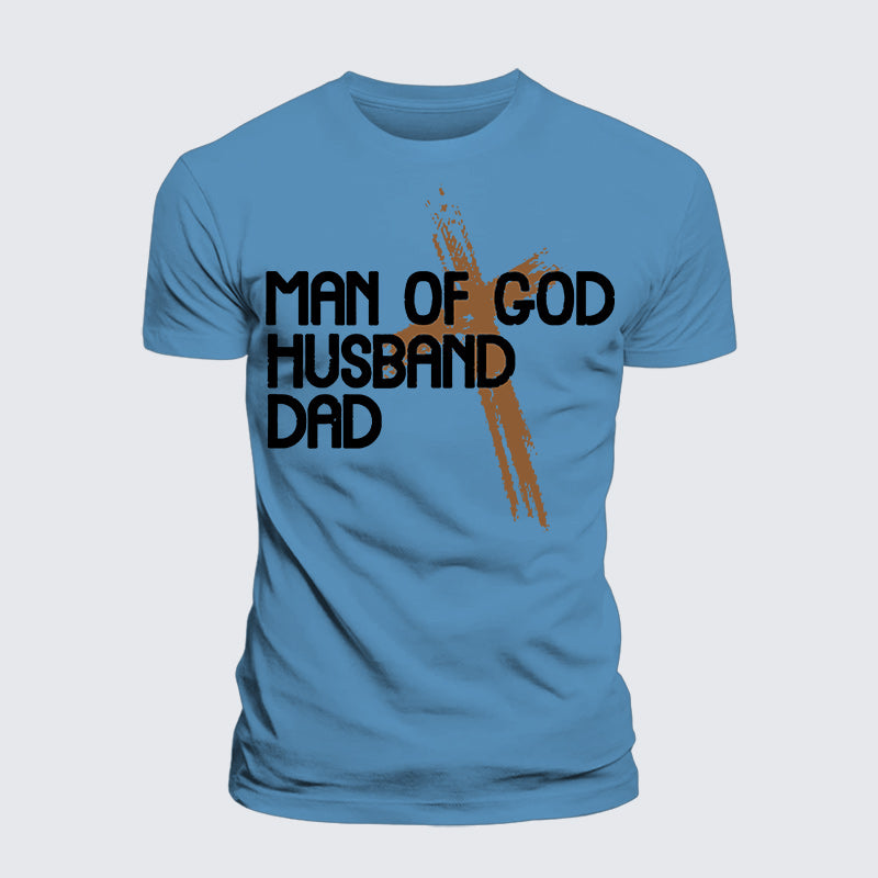 Luxe Mercerized Cotton Tee - Man Of God Husband Dad