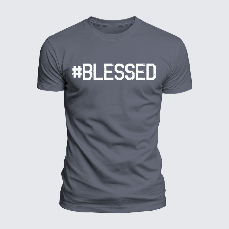 Luxe Mercerized Cotton Tee - Blessed