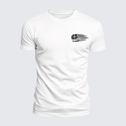 Luxe Mercerized Cotton Tee - Tattered Flag Cross