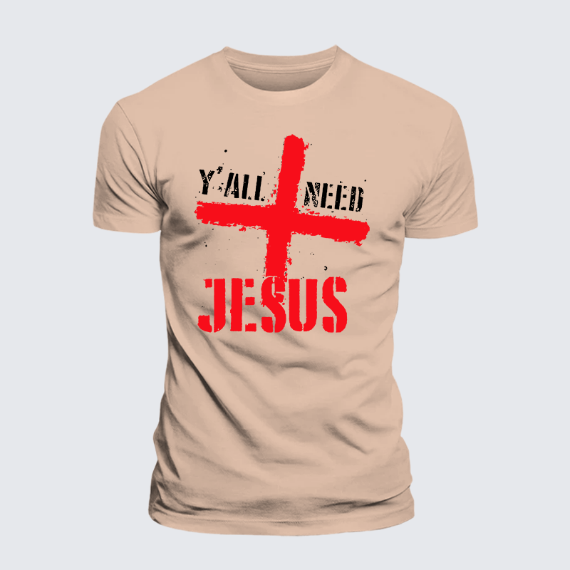 Luxe Mercerized Cotton Tee - Y'all Need Jesus