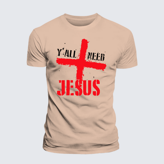 Luxe Mercerized Cotton Tee - Y'all Need Jesus