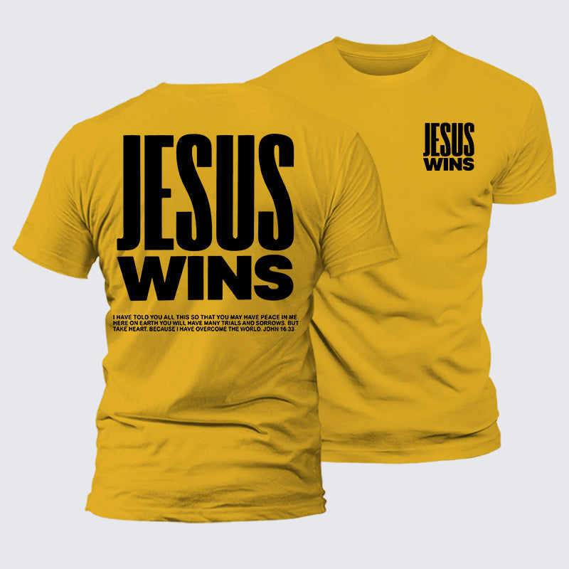 Luxe Mercerized Cotton Tee - Jesus Wins