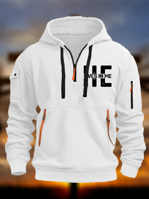 He Lives In Me Jesus God Christian Zipper Hoodies