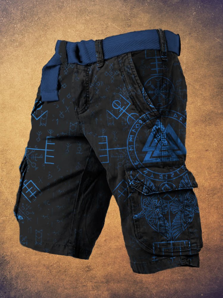 Gothic Viking Pattern Men's Work Short