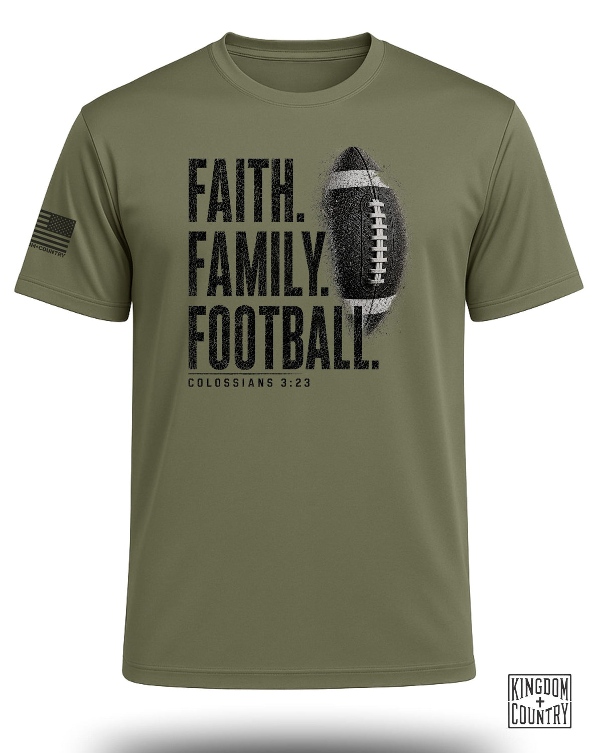 Faith Family Football Performance Shirt