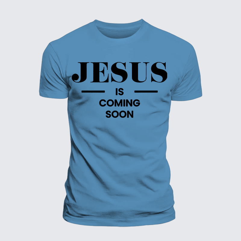 Luxe Mercerized Cotton Tee - Jesus Is Coming Soon