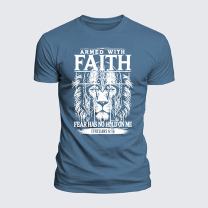Luxe Mercerized Cotton Tee - Armed With Faith