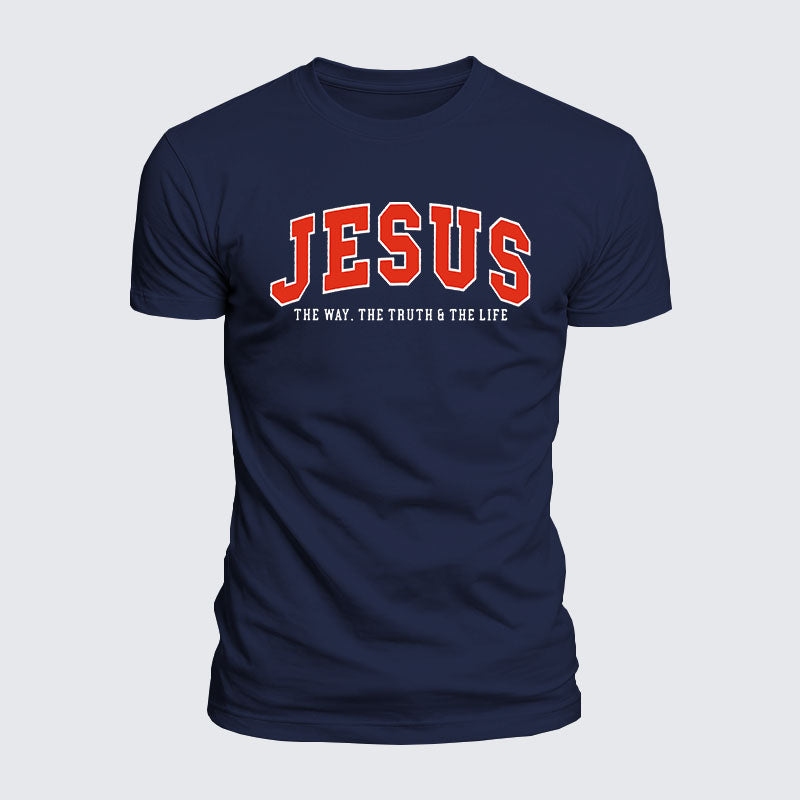 Luxe Mercerized Cotton Tee - Jesus The Way The Truth And The Life