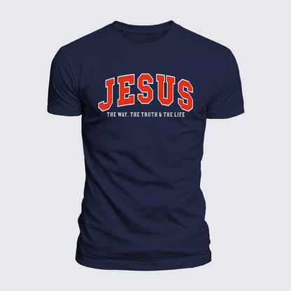 Luxe Mercerized Cotton Tee - Jesus The Way The Truth And The Life