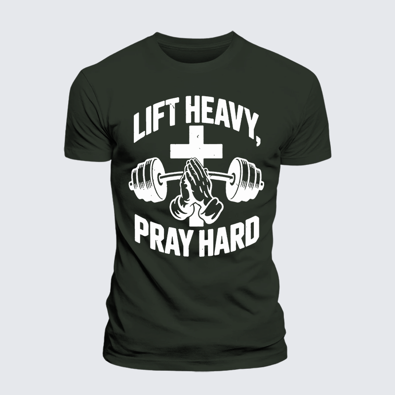 Luxe Mercerized Cotton Tee - Lift Heavy Pray Hard