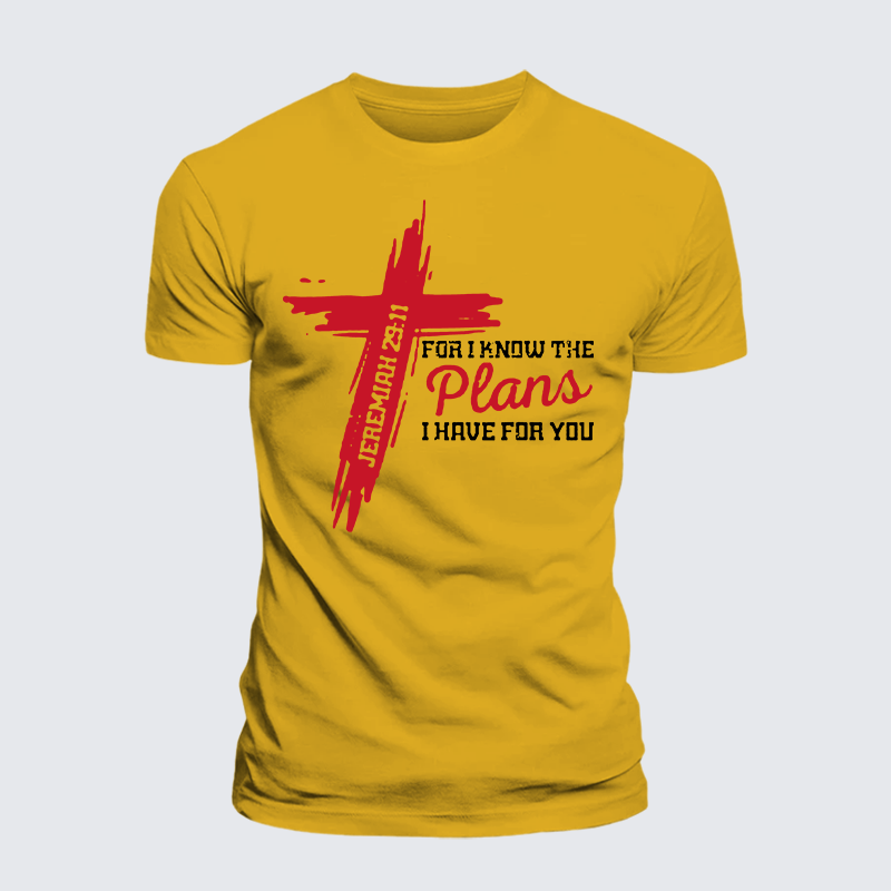 Luxe Mercerized Cotton Tee - I Know The Plans I Have For You