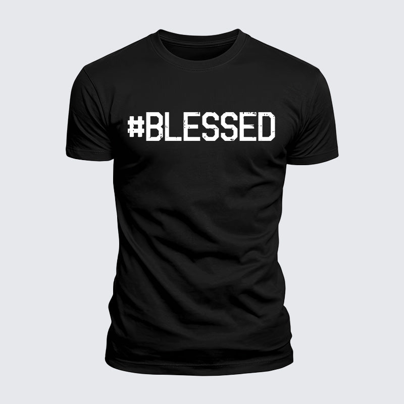 Luxe Mercerized Cotton Tee - Blessed