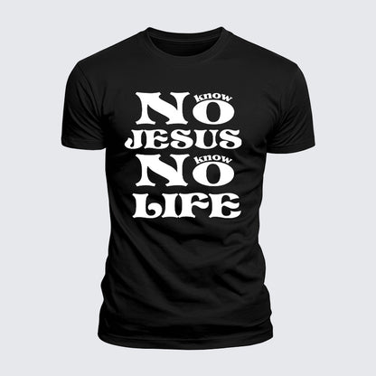 Luxe Mercerized Cotton Tee - No Jesus No Life