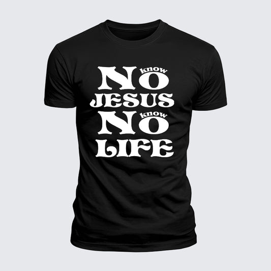 Luxe Mercerized Cotton Tee - No Jesus No Life