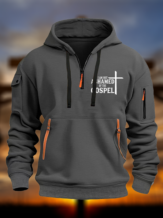 I Am Not Ashamed Of The Gospel Jesus God Christian Zipper Hoodies