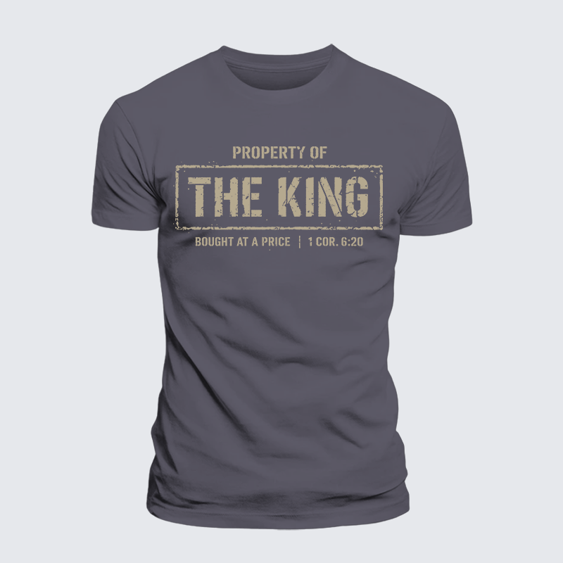 Luxe Mercerized Cotton Tee - Property of The king 1 Cor. 6:20