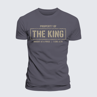Luxe Mercerized Cotton Tee - Property of The king 1 Cor. 6:20