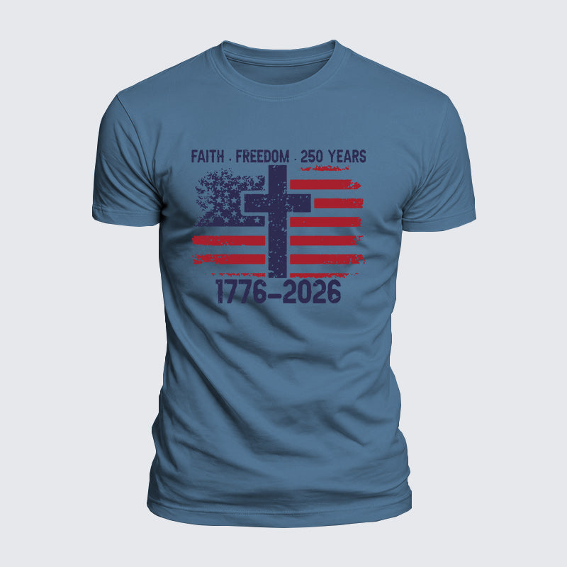 Luxe Mercerized Cotton Tee - Faith Freedom