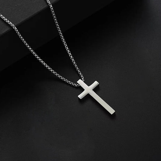 Simple Solid Color Cross Twist Necklace