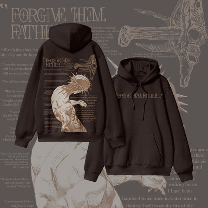 Forgive Them,Father Bible Verses Print Hoodie