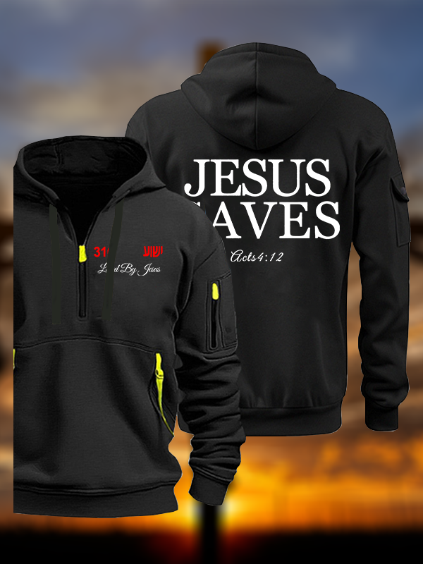 Jesus Saves Jesus God Christian Zipper Hoodies