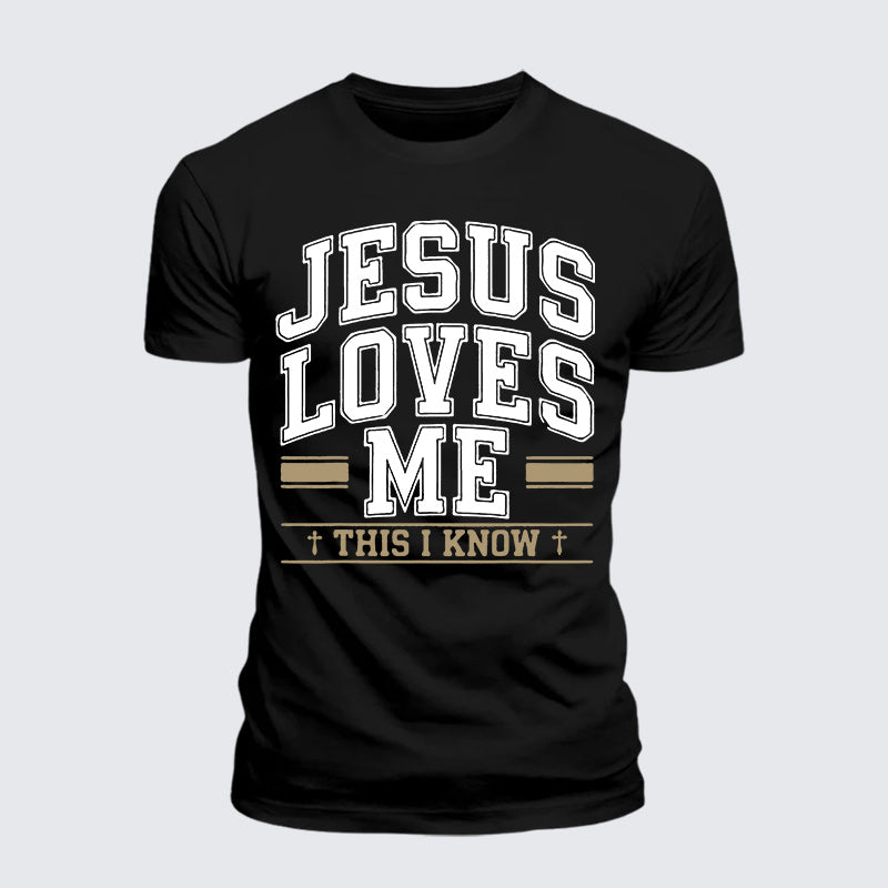 Luxe Mercerized Cotton Tee - Jesus Love Me This I Know