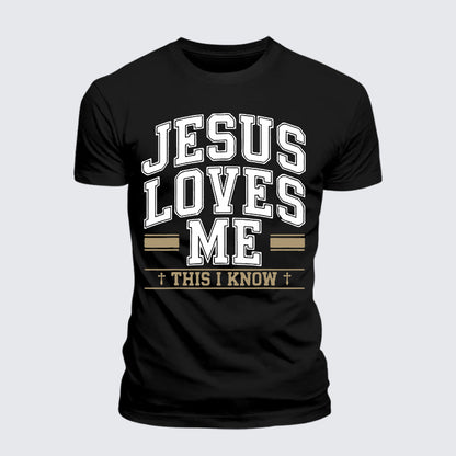 Luxe Mercerized Cotton Tee - Jesus Love Me This I Know