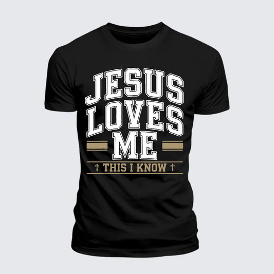 Luxe Mercerized Cotton Tee - Jesus Love Me This I Know