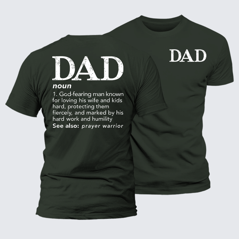 Luxe Mercerized Cotton Tee - Dad See Also Prayer Warrior