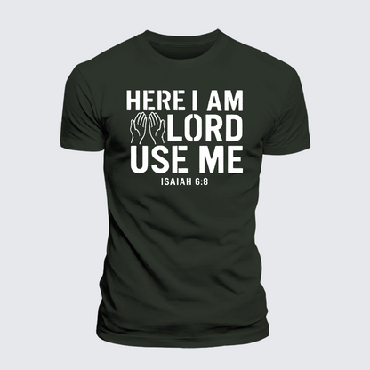 Luxe Mercerized Cotton Tee - Here l am Lord Use Me