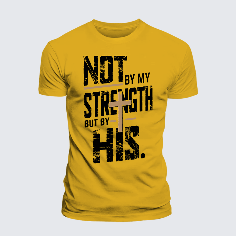 Luxe Mercerized Cotton Tee - Not by My Strength