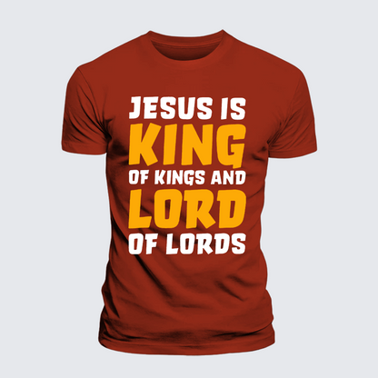 Luxe Mercerized Cotton Tee - Jesus Is King Of Kings And Lord Of Lords