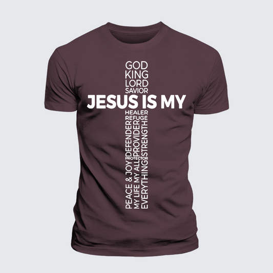 Luxe Mercerized Cotton Tee - Jesus Is My God King Lord And Savior