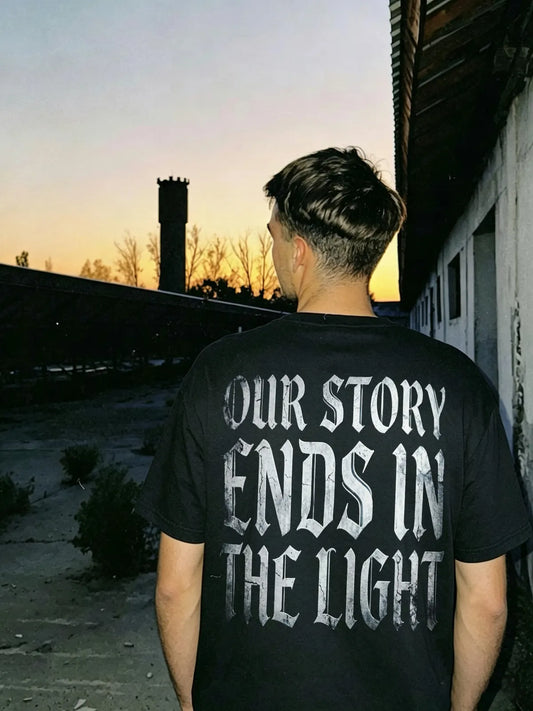 Our Story Ends In The Light Printed Men's T-shirt