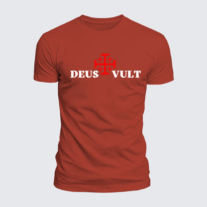 Luxe Mercerized Cotton Tee - Deus Vult