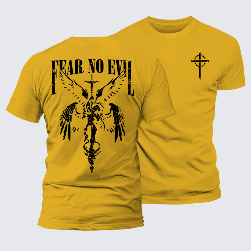 Luxe Mercerized Cotton Tee - Fear No Evil