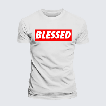Luxe Mercerized Cotton Tee - Blessed