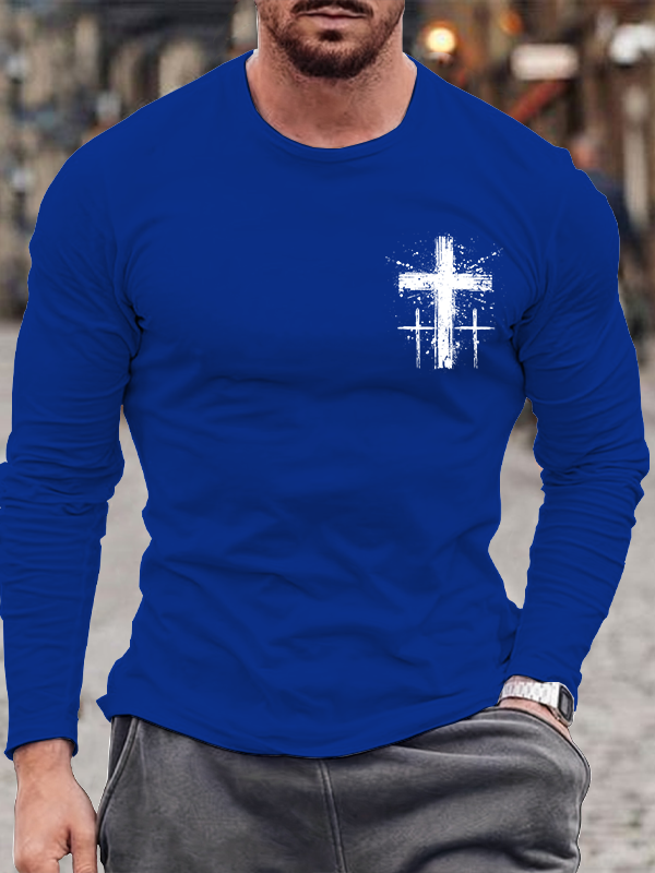 Cross Cotton Long Sleeve T-Shirt