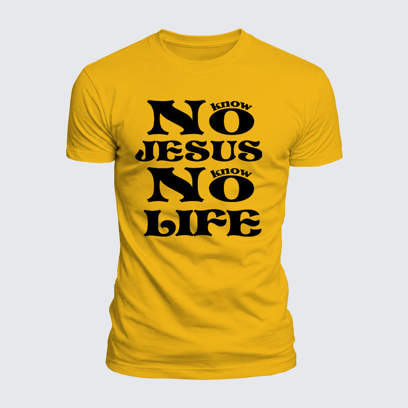 Luxe Mercerized Cotton Tee - No Jesus No Life