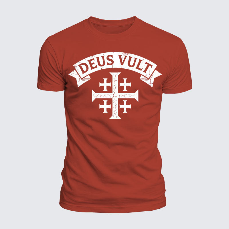 Luxe Mercerized Cotton Tee - Deus Vult