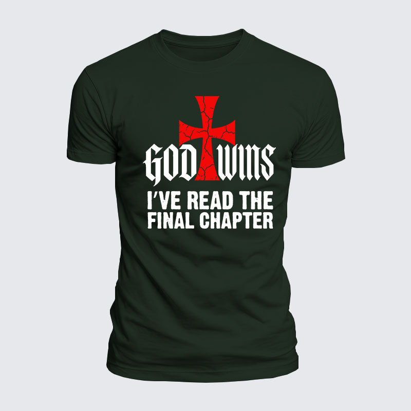Luxe Mercerized Cotton Tee - God Wins I've Read the Final Chapter