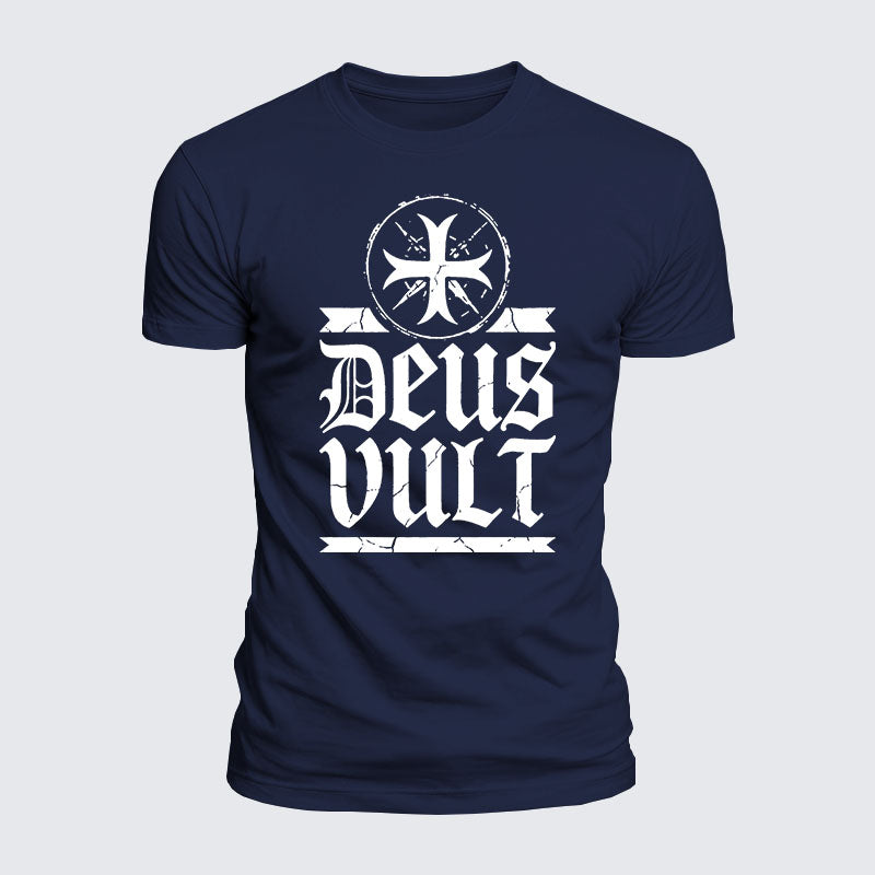 Luxe Mercerized Cotton Tee - Deus Vult