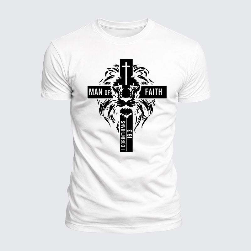 Luxe Mercerized Cotton Tee - Man of Faith